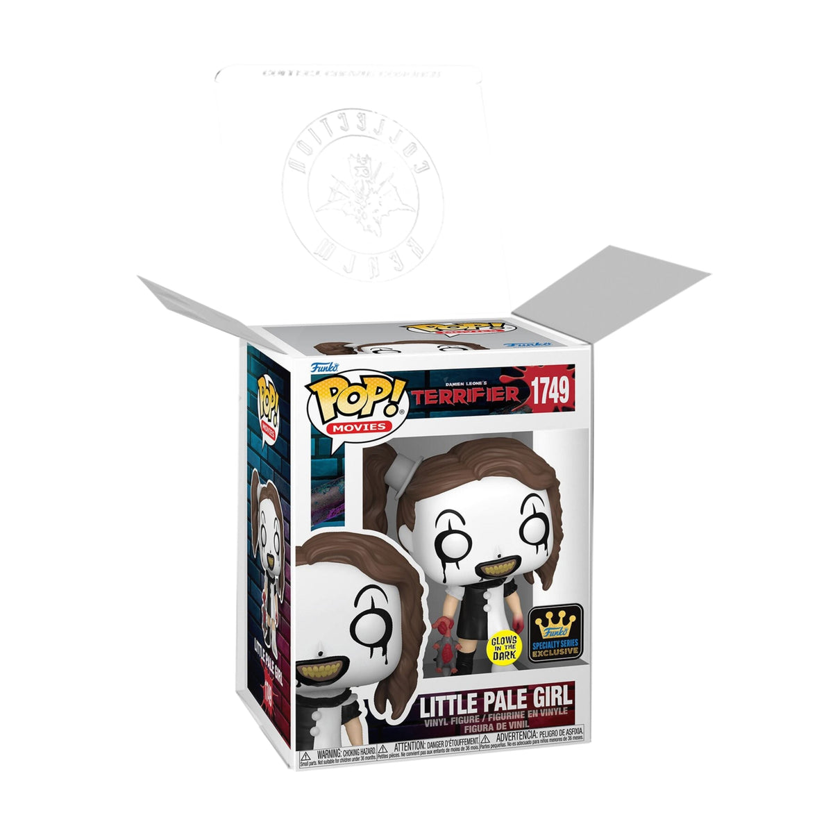Little Pale Girl Funko Pop! Movies Damien Leone's Terrifier - Glows In The Dark Specialty Series - Approx. 4 1/4" Collectible Exclusive Vinyl Figure #1749 with Display Box Protector Case