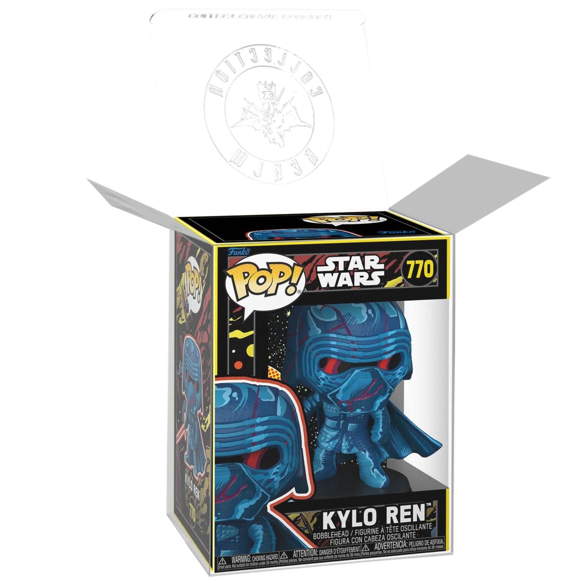 Kylo Ren (Retro) Funko Pop! Star Wars: Episode 7 - Approx. 4 1/4" Collectible Vinyl Figure #770 with Display Box Protector Case