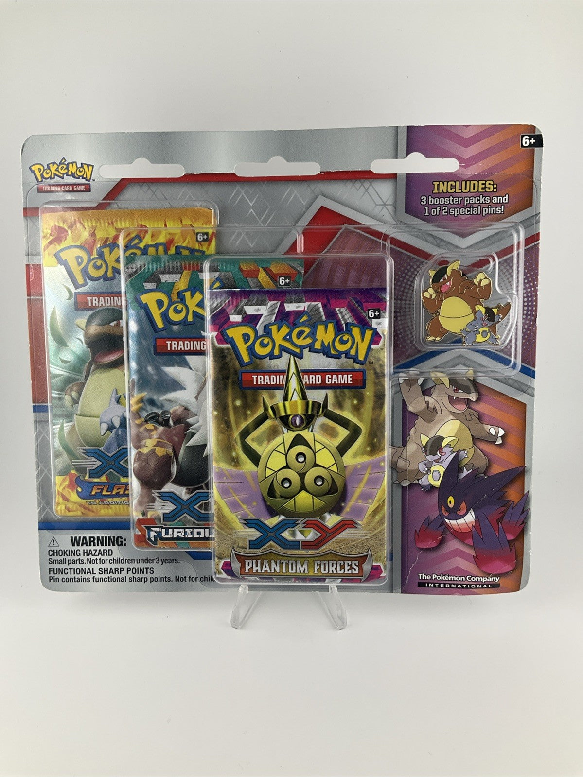 Pokemon 2014 XY 3 P-Blister (1)FlashFire (1)Furious (1)Phantom Force SEALED