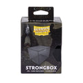 Dragon Shield Strongbox Card Deck Box Black 100+ Double-Sleeved Card Capacity, Clear Acrylic TCG Storage Case, Stackable Deck Box with Secure Vacuum Seal Closure
