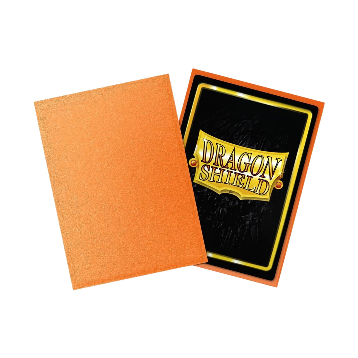 Dragon Shield Card Sleeves Amber Matte Standard Size Trading Card Protectors, 100ct