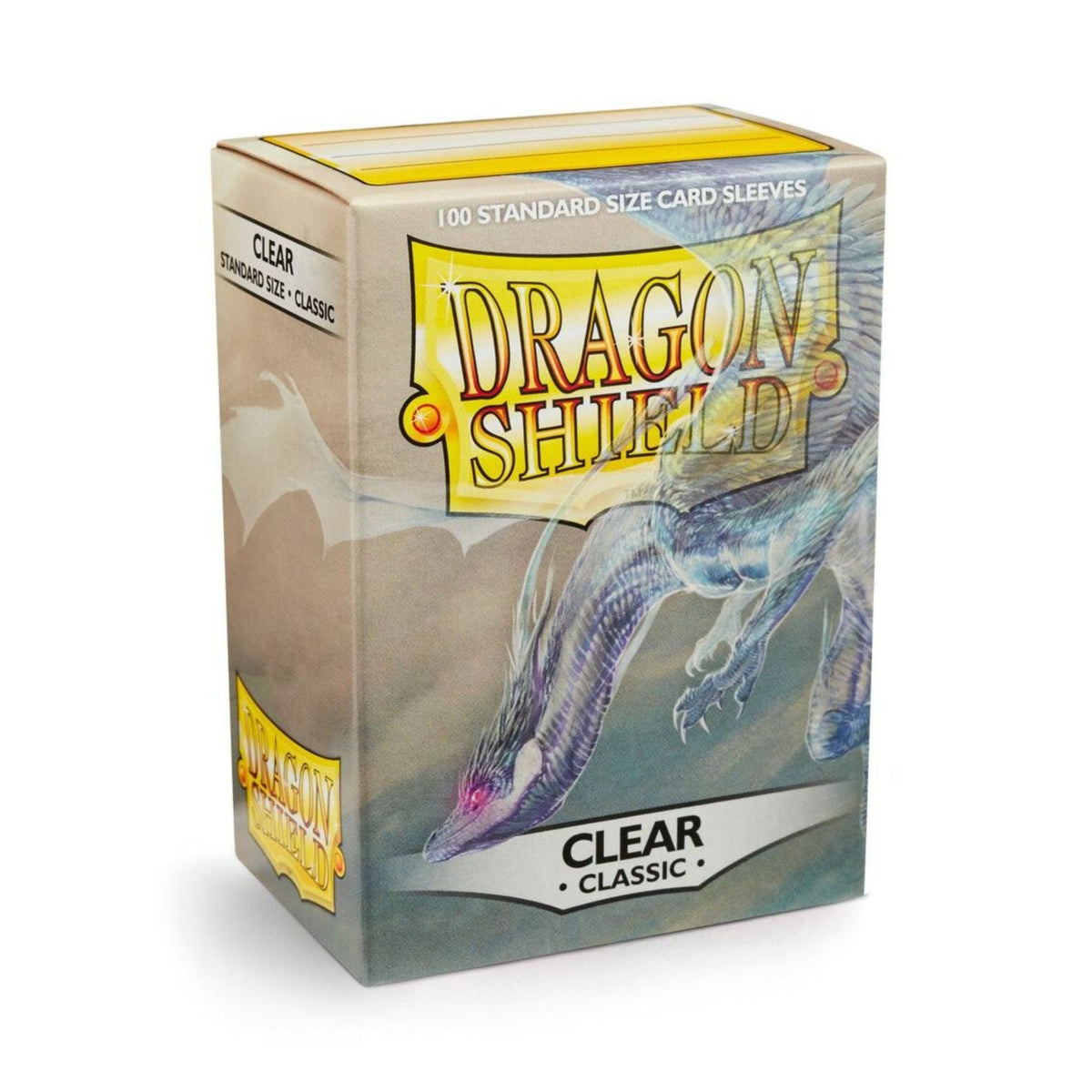 Dragon Shield Standard Size Card Sleeves Classic Clear 100 Count Clear TCG Card Sleeves