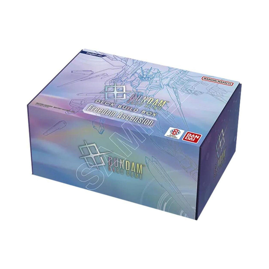 Gundam Card Game Freedom Ascension SC01 Deck Build Box - 125 Reprint Cards, 4 GD05 Booster Packs, EX Base Bonus Pack, Resource & Token Cards, Storage Box, Official Trading Card Game Set