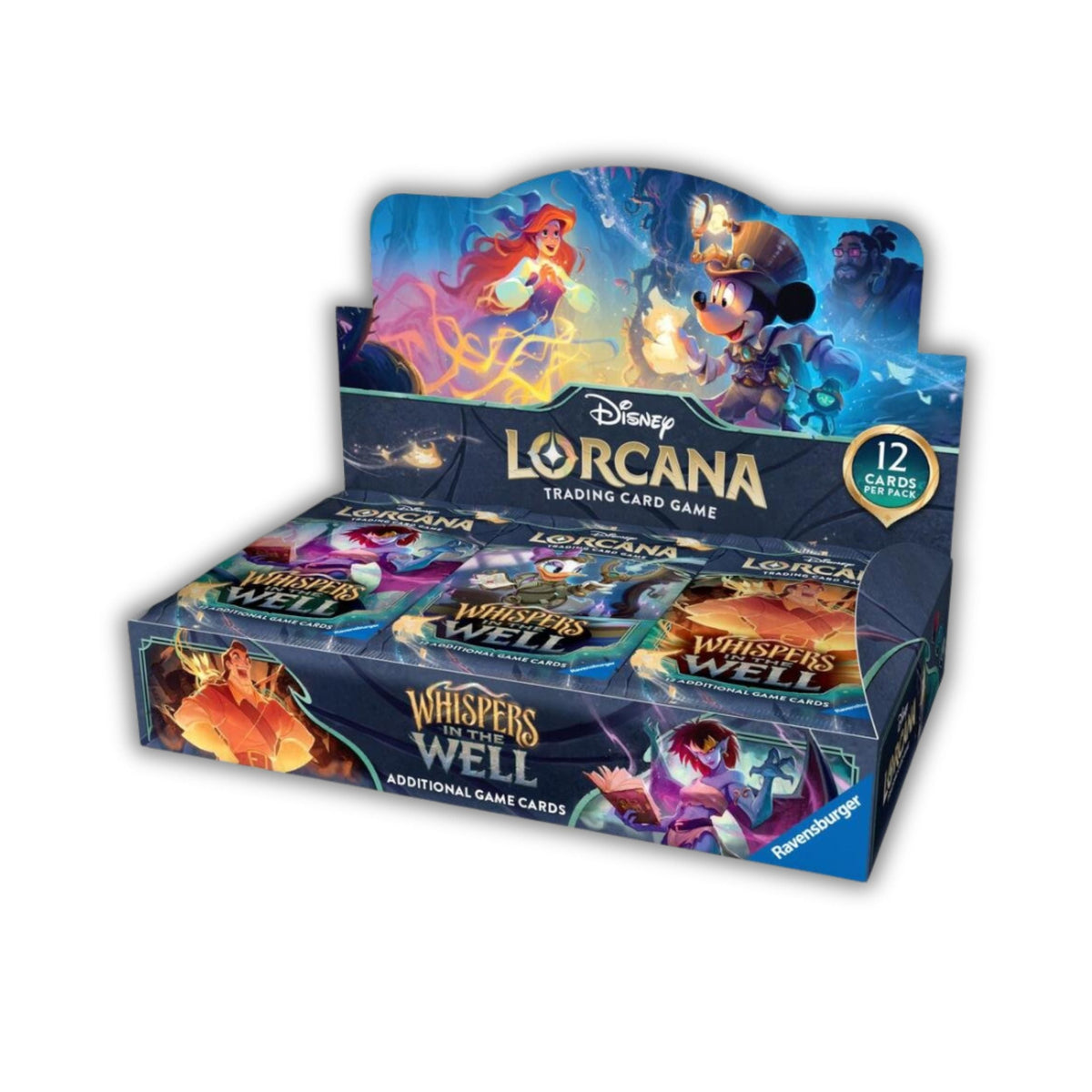Disney Lorcana TCG Whispers in the Well Booster Box | 24 Booster Packs of Disney Trading Cards