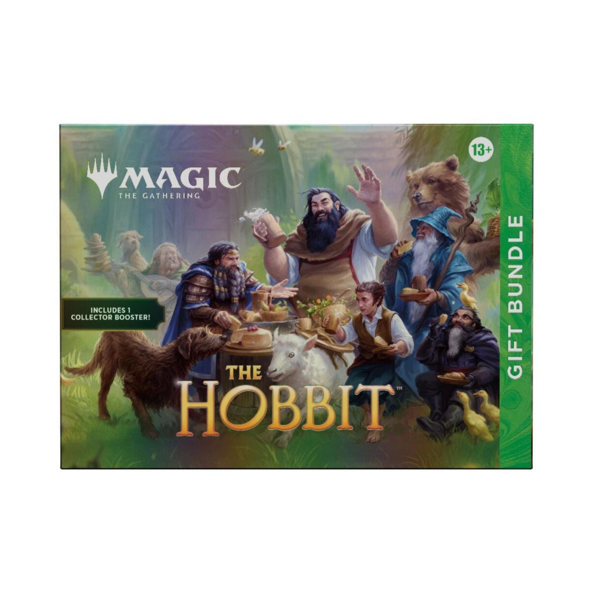 Magic The Gathering The Hobbit Gift Bundle with 9 Play Boosters, 1 Collector Booster, Foil Promo Card, Full-Art Lands, Trading Cards & Collectibles TCG Set