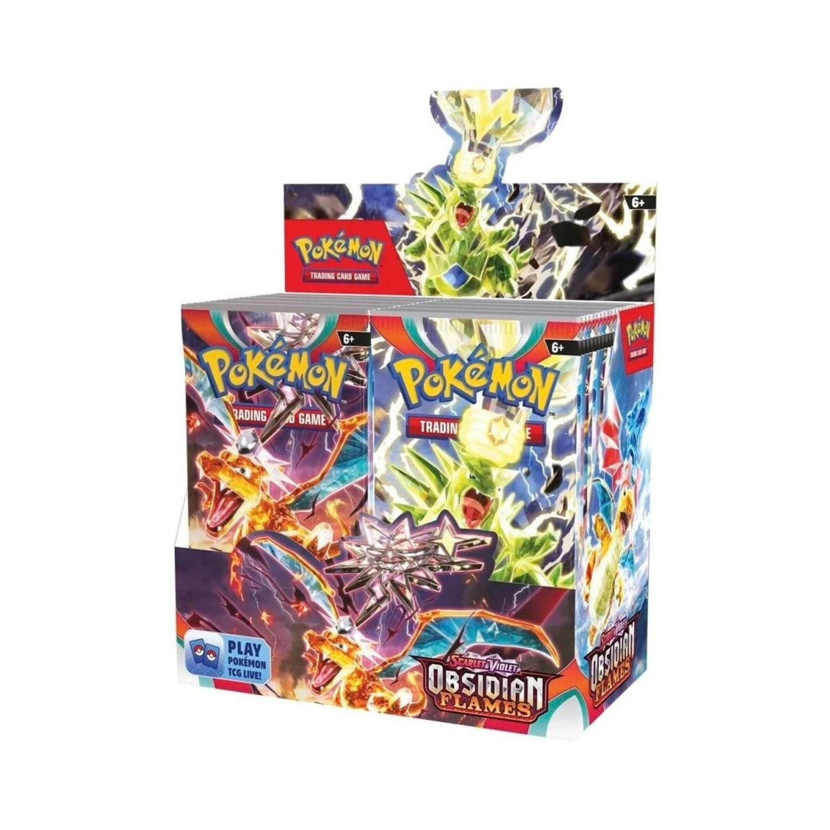 Pokemon TCG Scarlet & Violet Obsidian Flames Booster Box Pokemon Trading Cards 36 Booster Packs