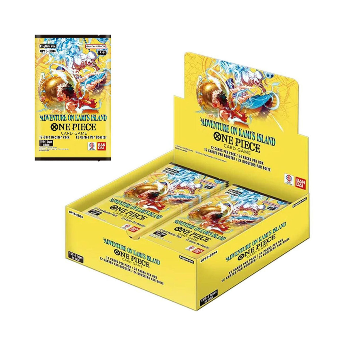 One Piece TCG OP-15 EB04 Adventure on Kamis Island Booster Box 24 Packs Trading Card Game