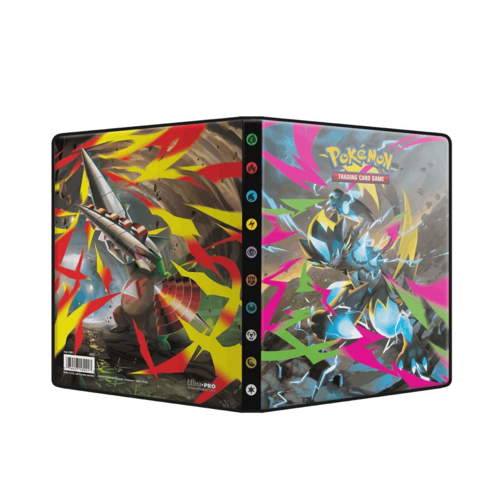 Ultra Pro Pokemon Pitch Black 4 Pocket Portfolio Trading Card Album for Pokemon TCG Card Storage