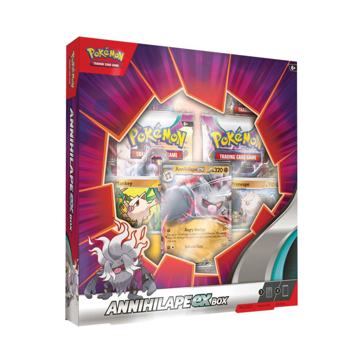 Pokemon TCG Annihilape ex Box with Promo Card and Booster Packs for Pokemon Card Game