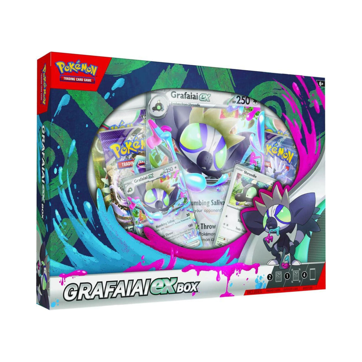 Pokemon TCG Grafaiai ex Box Pokemon Trading Cards with Booster Packs