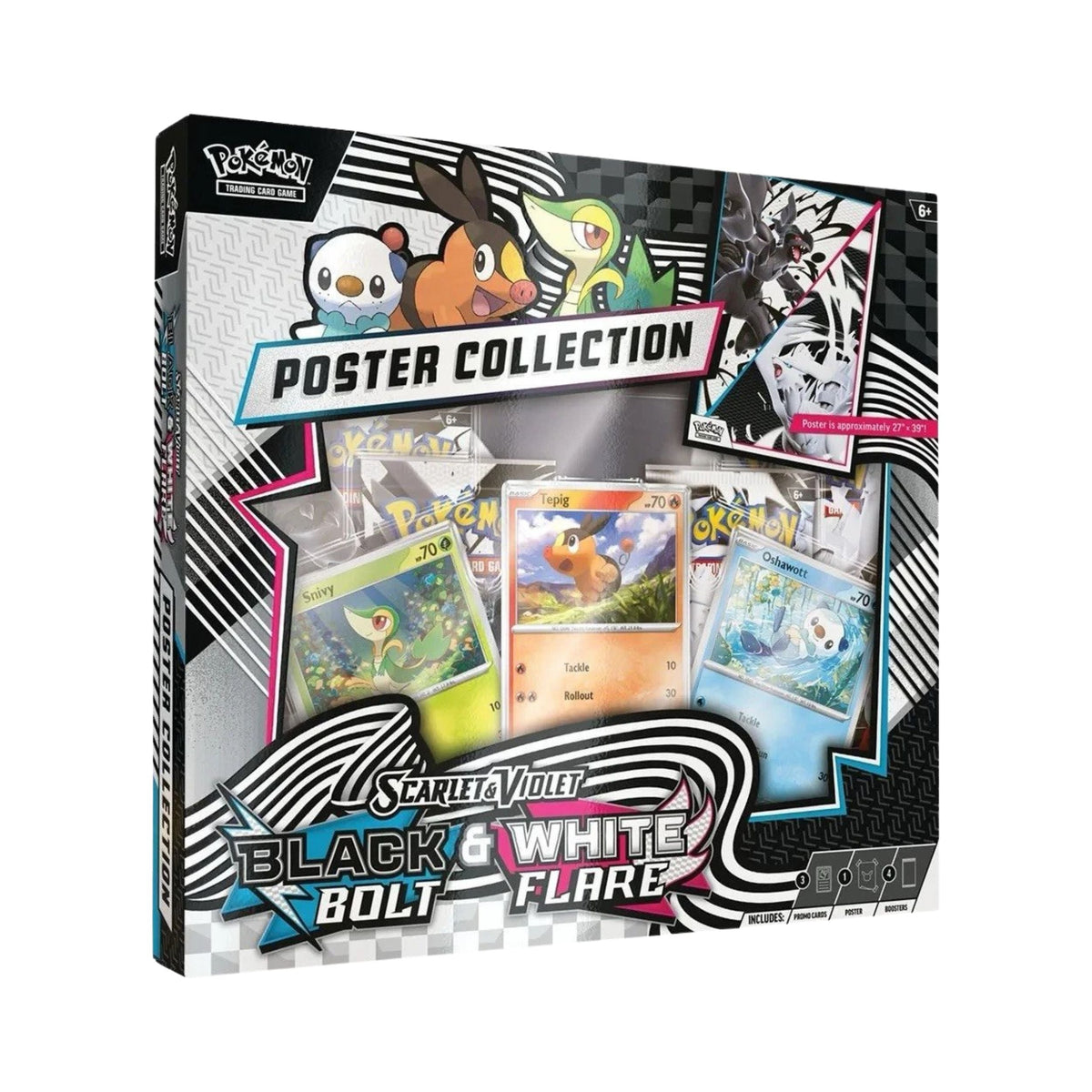 Pokemon TCG Scarlet & Violet (SV10.5) - Black Bolt & White Flare - Unova Poster Collection