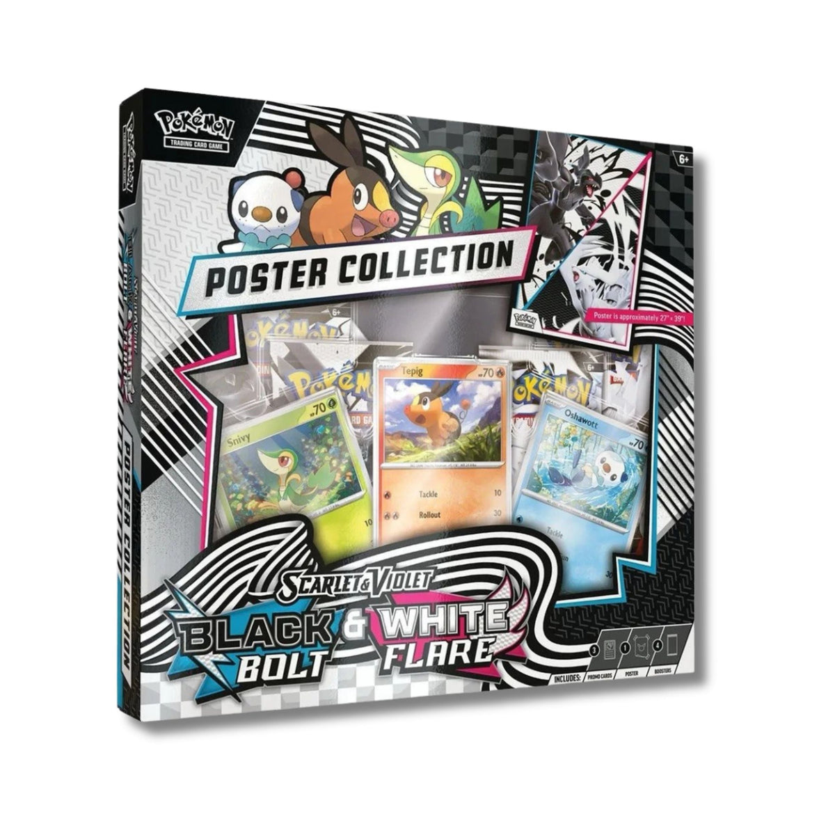 Pokemon TCG Scarlet & Violet (SV10.5) - Black Bolt & White Flare - Unova Poster Collection