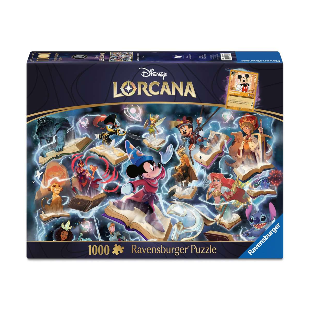 Disney Lorcana Glimmers of the Realm Steel 1000 Piece Puzzle by Ravensburger | Disney Puzzle for Adults | Premium Ravensburger 1000 Piece Jigsaw Puzzle | Finished Size 27 x 20 Inches