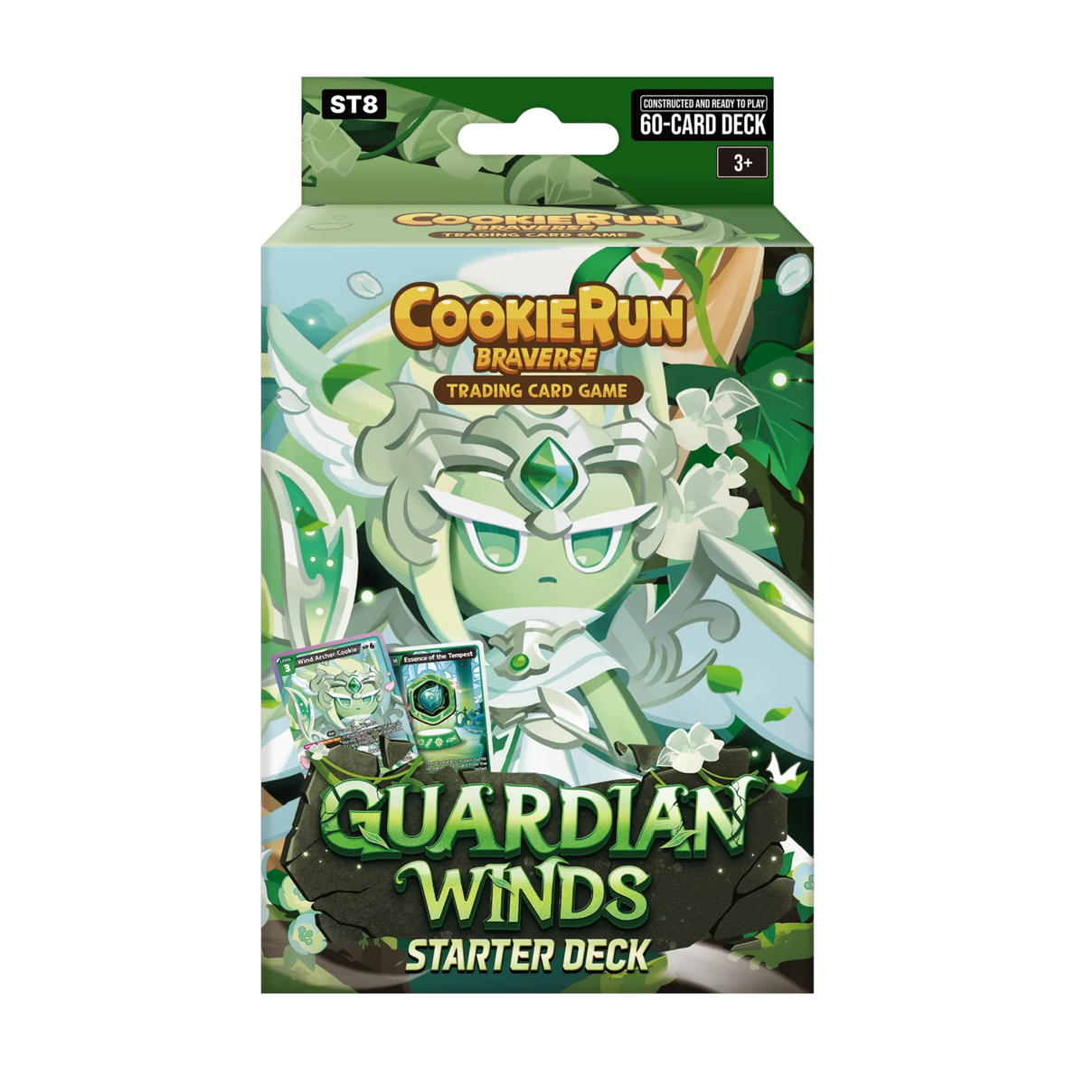 CookieRun Braverse TCG ST-08 Guardian Winds Green Starter Deck 60 Card Game Set