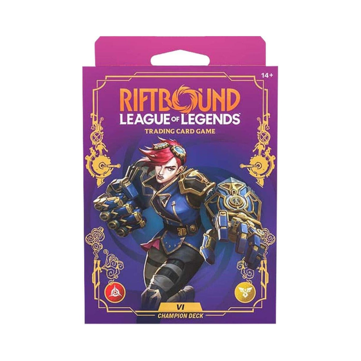 Riftbound: League of Legends TCG Unleashed Champion Deck – Vi, Ready-to-Play 56-Card Preconstructed Deck with Booster Pack, Playmat, Deck Box & Rulebook, Strategy Card Game