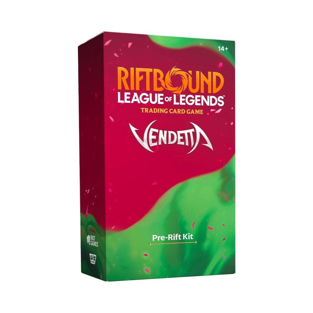Riftbound League of Legends TCG Vendetta Pre-Rift Kit | Preconstructed Champion Deck, 5 Vendetta Booster Packs & Promo Card | Trading Card Game Starter Kit