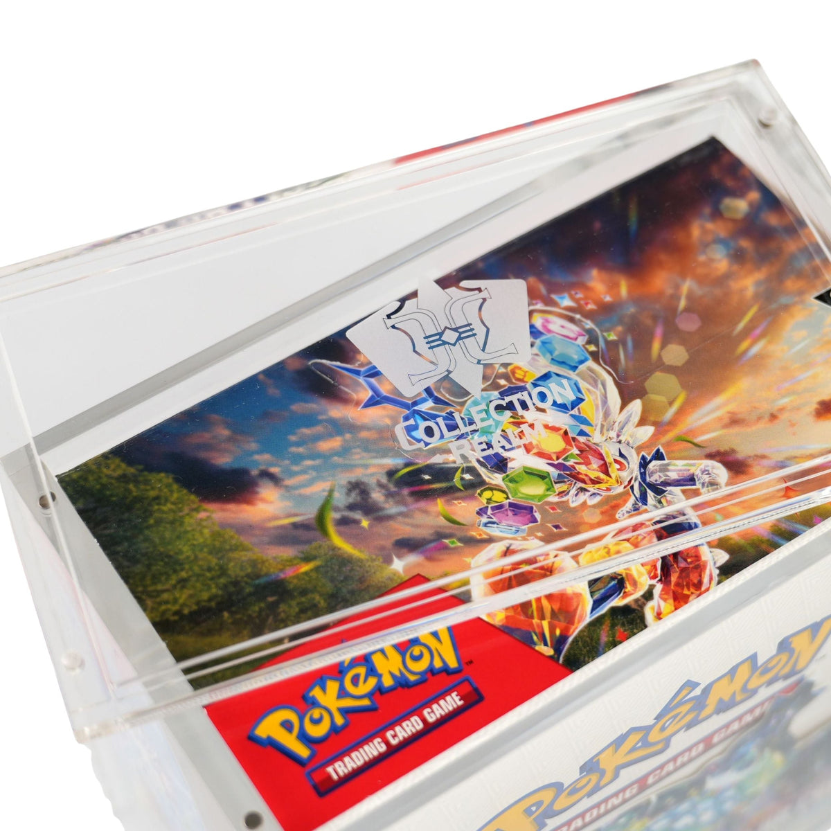 Pokémon Booster Box Acrylic Display Case – Stackable Clear Acrylic Protector with Magnetic Lid, UV Protection, Dust & Moisture Resistant for Collectors, 1-Pack