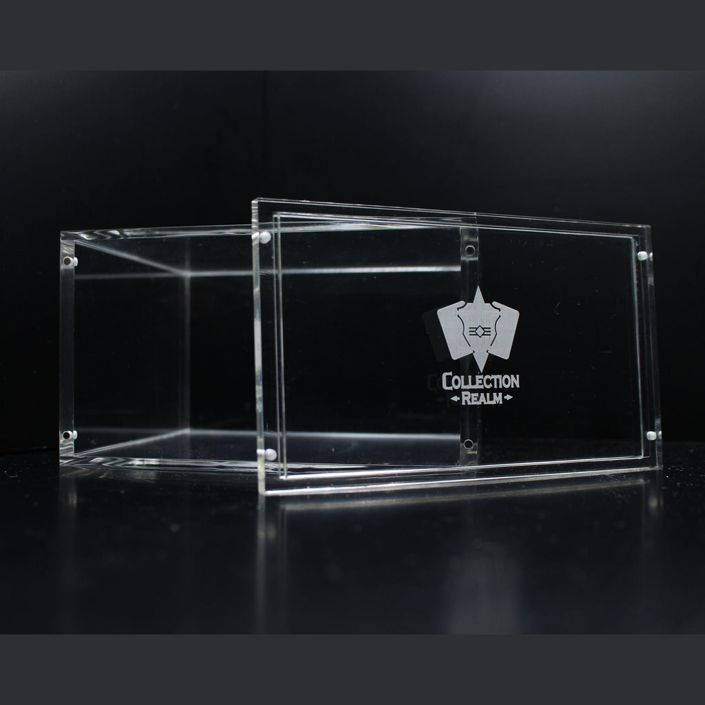 Pokémon Booster Box Acrylic Display Case – Stackable Clear Acrylic Protector with Magnetic Lid, UV Protection, Dust & Moisture Resistant for Collectors - 5-Pack