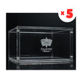 Pokémon Booster Box Acrylic Display Case – Stackable Clear Acrylic Protector with Magnetic Lid, UV Protection, Dust & Moisture Resistant for Collectors - 5-Pack