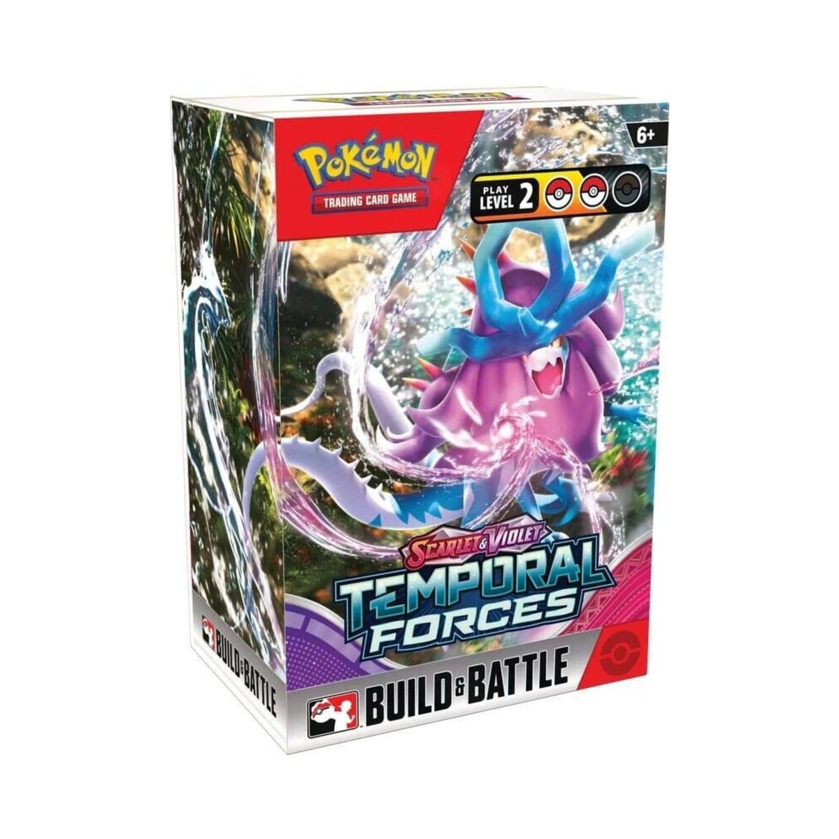 Pokemon TCG SV05 Scarlet and Violet Temporal Forces Build and Battle Box with Booster Packs