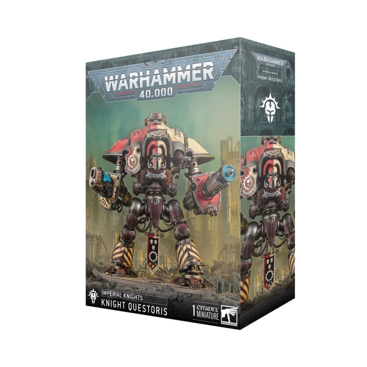 Warhammer 40K Imperial Knights Knight Questoris Model Kit – Multipart Plastic War Machine Figure with 6 Build Configurations for Warhammer 40,000 Armies