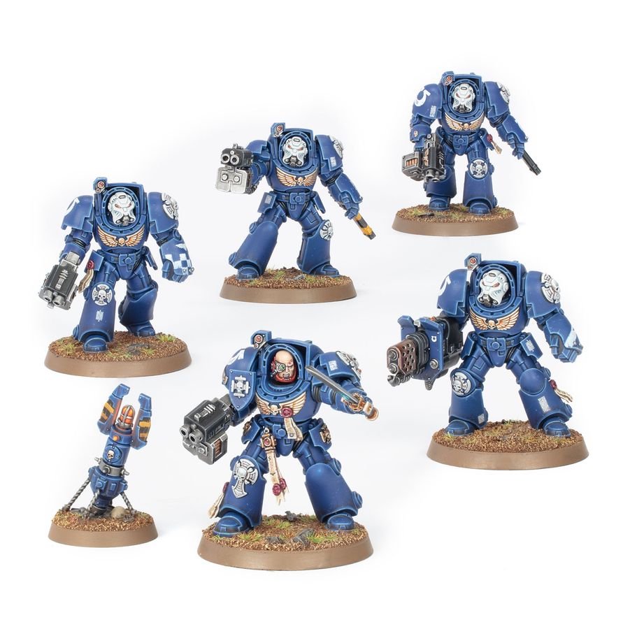Warhammer 40,000 Space Marines Terminator Squad – 5 Elite Tactical Dreadnought Miniatures Plastic Kit | Citadel Games Workshop Tabletop Wargame Figures
