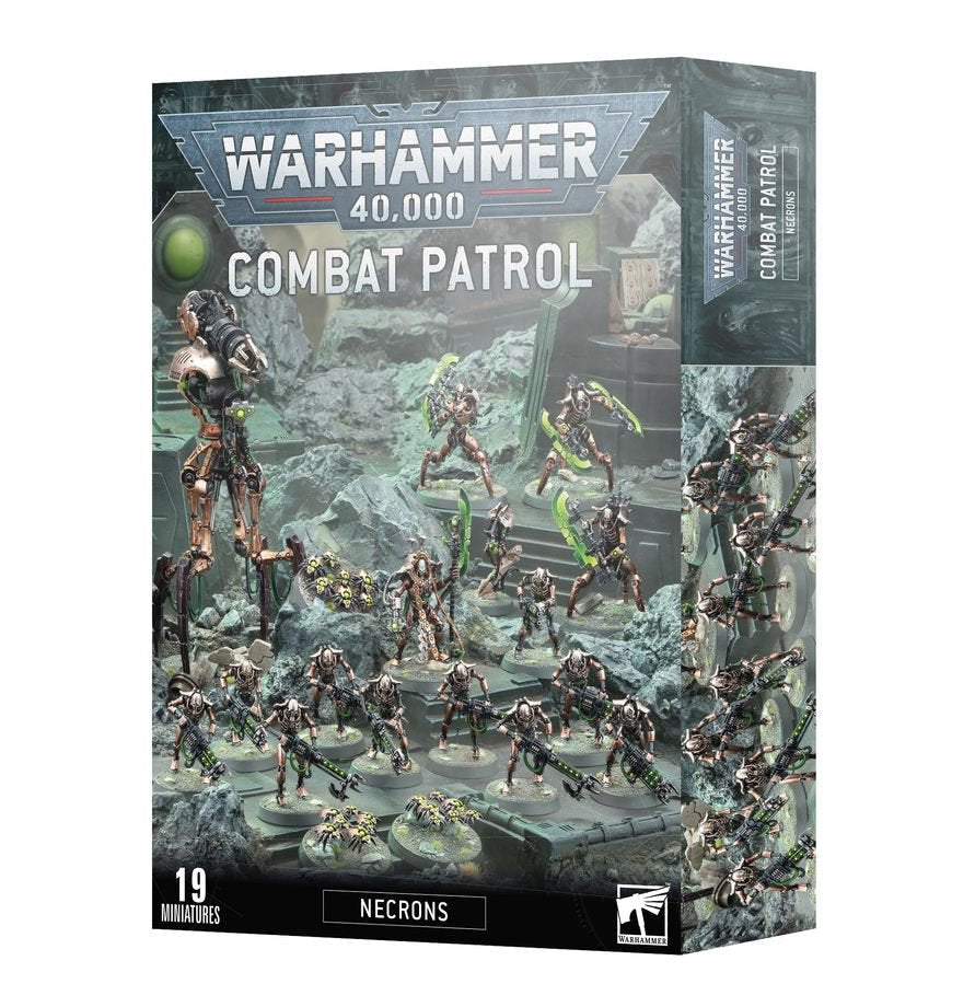 Warhammer 40K Combat Patrol Necrons Army Box Set – Games Workshop Warhammer 40,000 Miniatures Kit Featuring Necron Warriors, Canoptek Constructs & Destroyer Cult Units