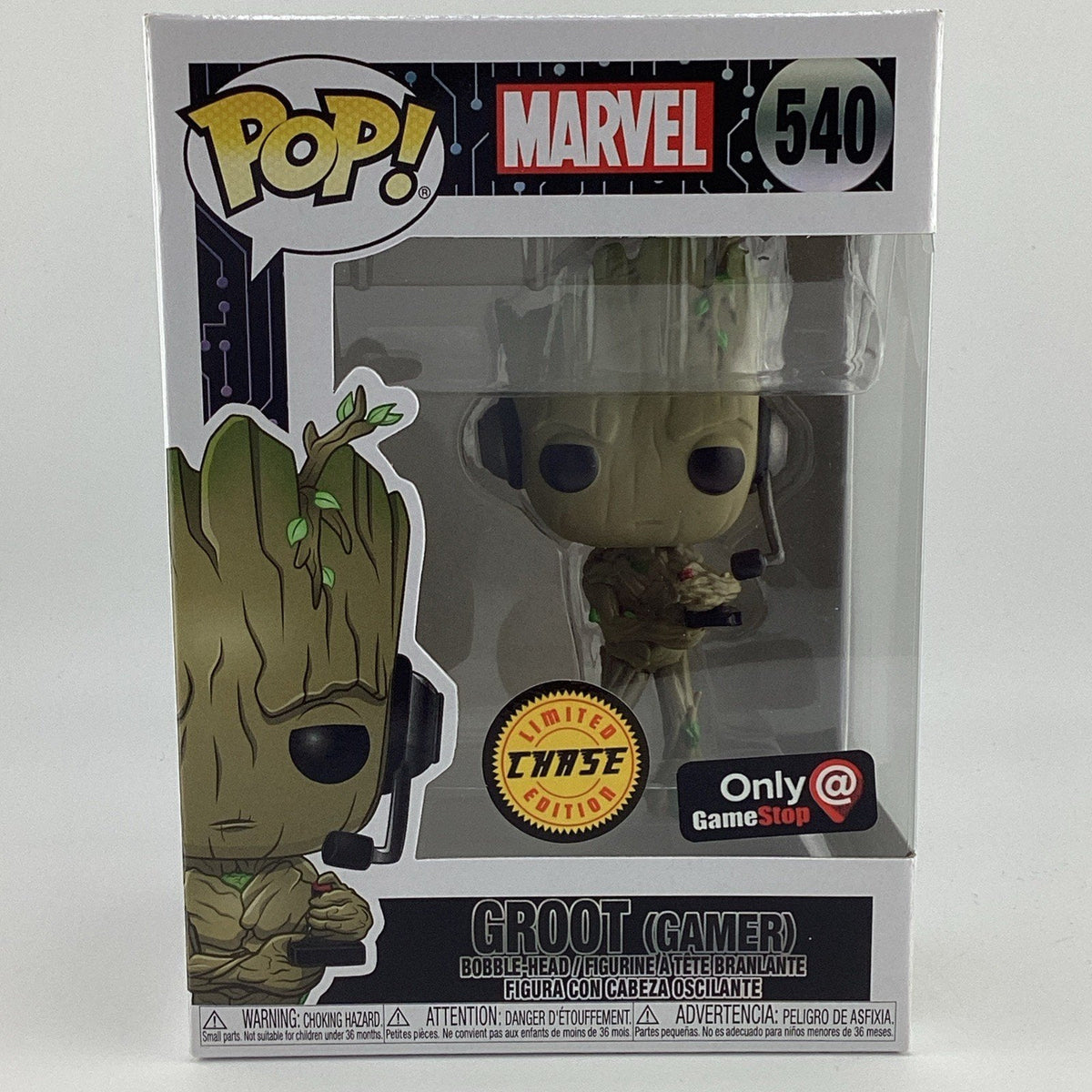 Funko Pop! Heroes - Groot (Gamer) (Chase) Vinyl Figure (GameStop Exclusive) #540