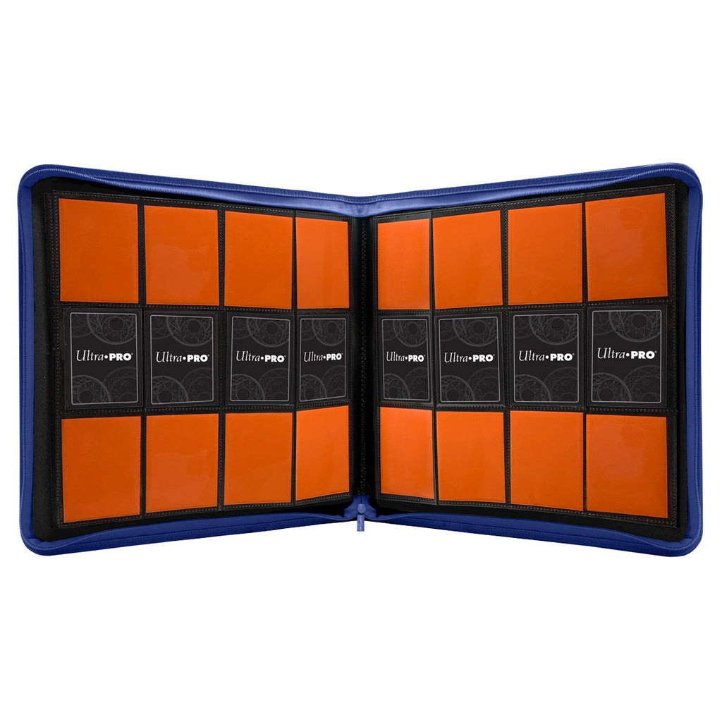 Ultra PRO 12-Pocket Zippered PRO-Binder – Blue | Premium Trading Card Binder for Collectors | Holds Up to 480 Cards | Acid-Free, Side-Loading Design for Maximum Protection