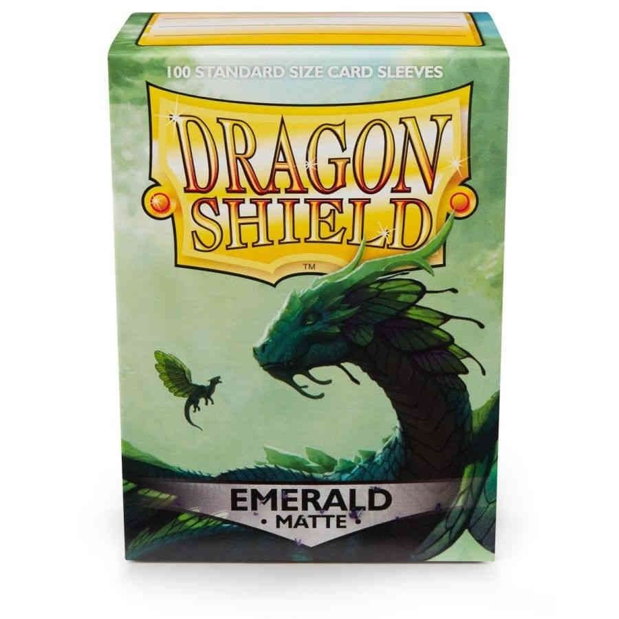 Dragon Shield Card Sleeves Standard Size Matte Emerald 100ct (Pre-Order)