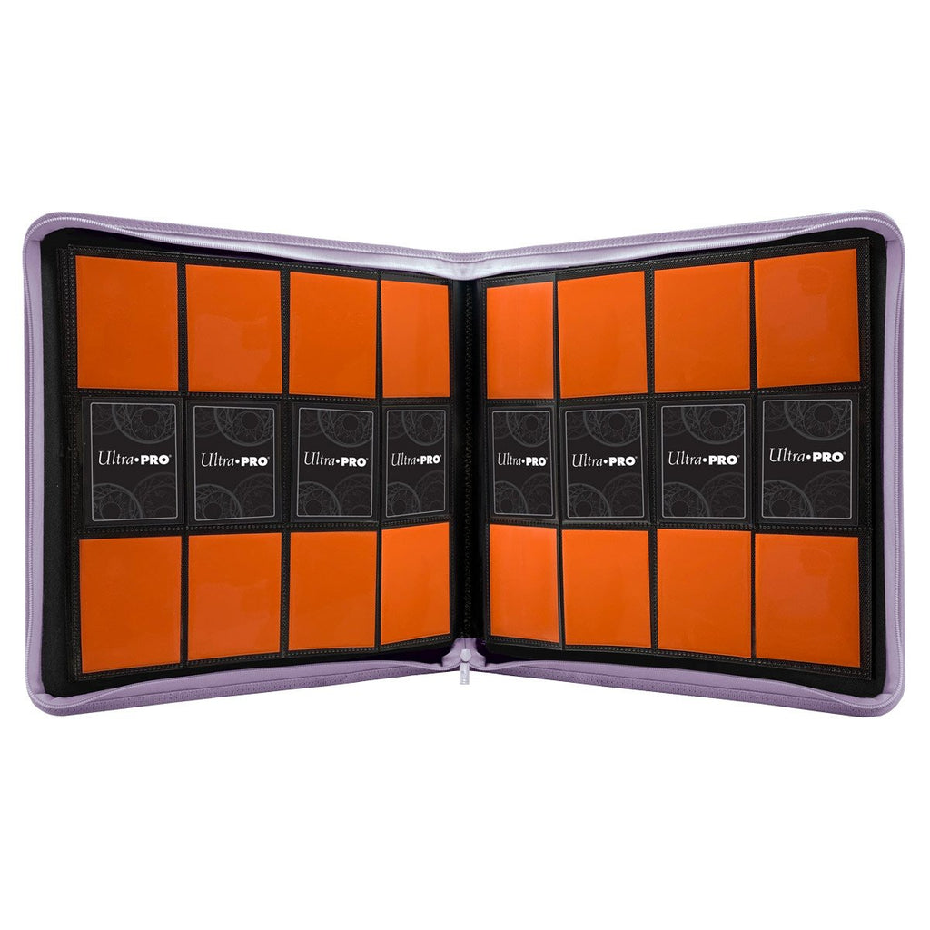 Ultra PRO 12-Pocket Zippered PRO Binder – Purple | Trading Card Collector’s Album | Holds Up to 480 Standard Cards | Side-Loading, Acid-Free, Non-PVC Pages