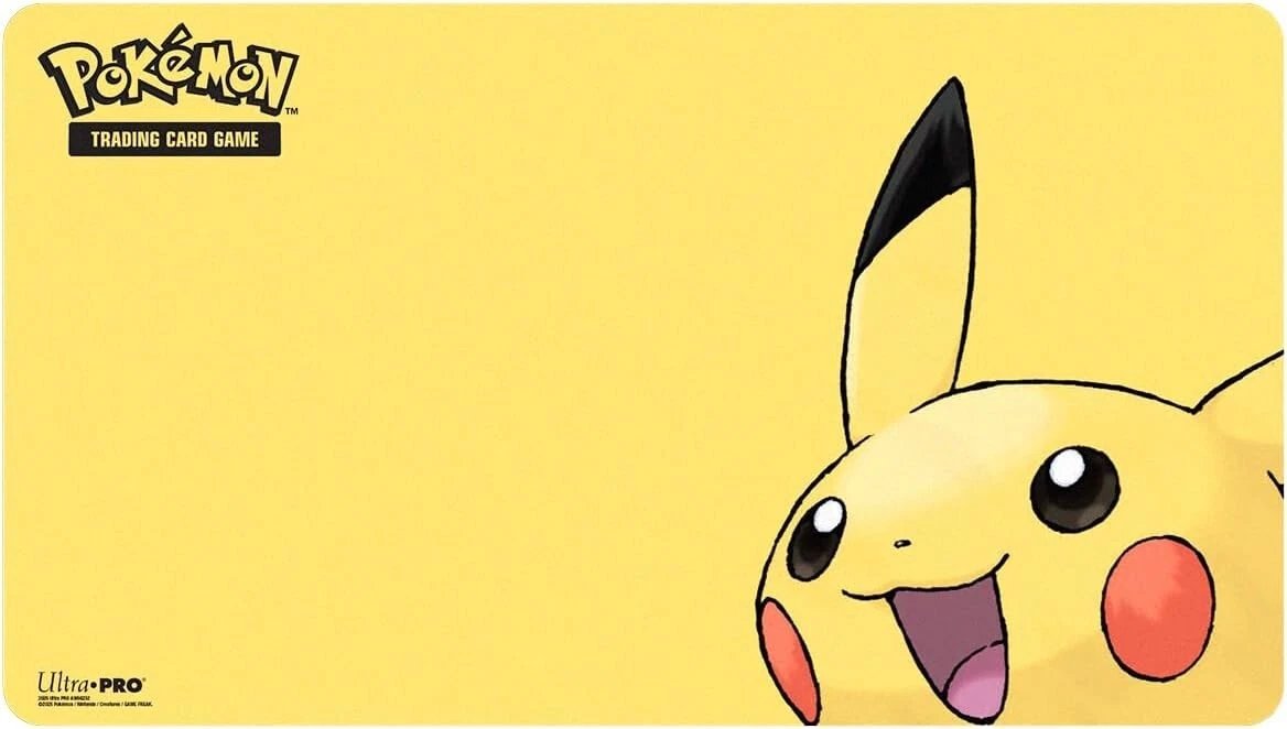 Ultra PRO Pokémon Pikachu 2025 Playmat Yellow – Premium TCG Play Mat for Pokémon Cards