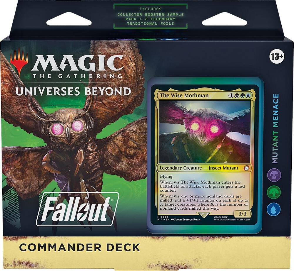 Magic The Gathering TCG Universes Beyond Fallout Mutant Menace Commander Deck – MTG Cards