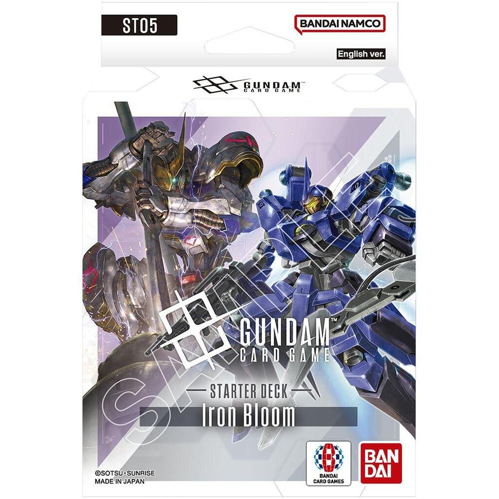 Gundam TCG Starter Deck 05 ST05 Iron Bloom Ready to Play Card Deck, Bandai Gundam Card Game Starter Deck, Collectible Trading Cards, Anime Cards, TCG Prebuilt Deck for Players and Collectors