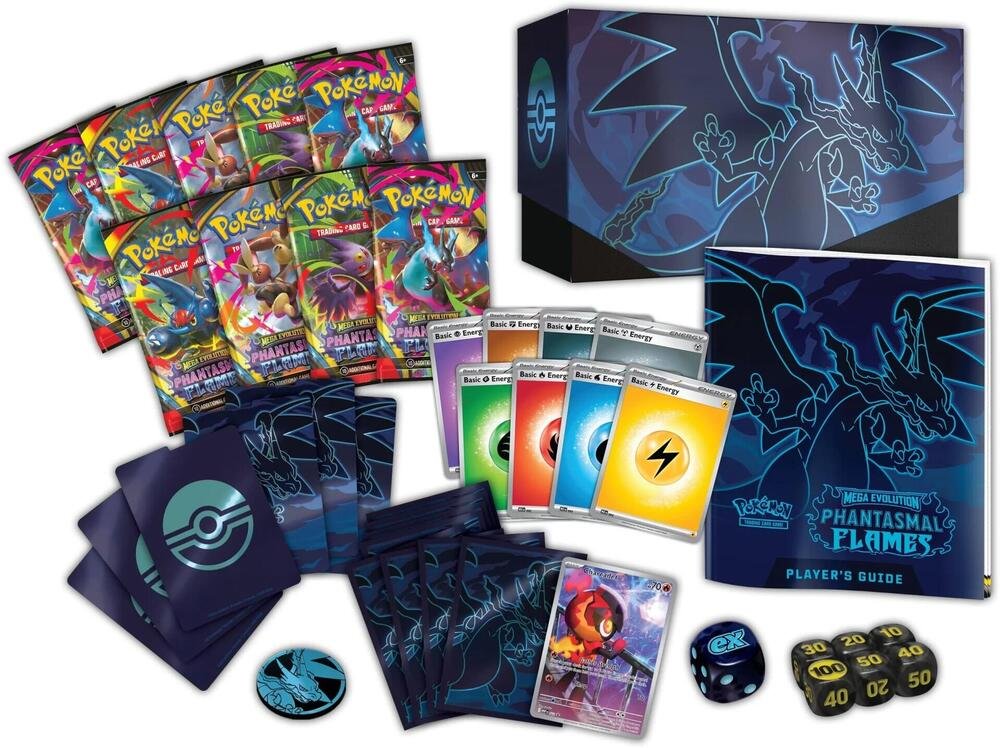Pokémon TCG Mega Evolution ME02 Phantasmal Flames Elite Trainer Box