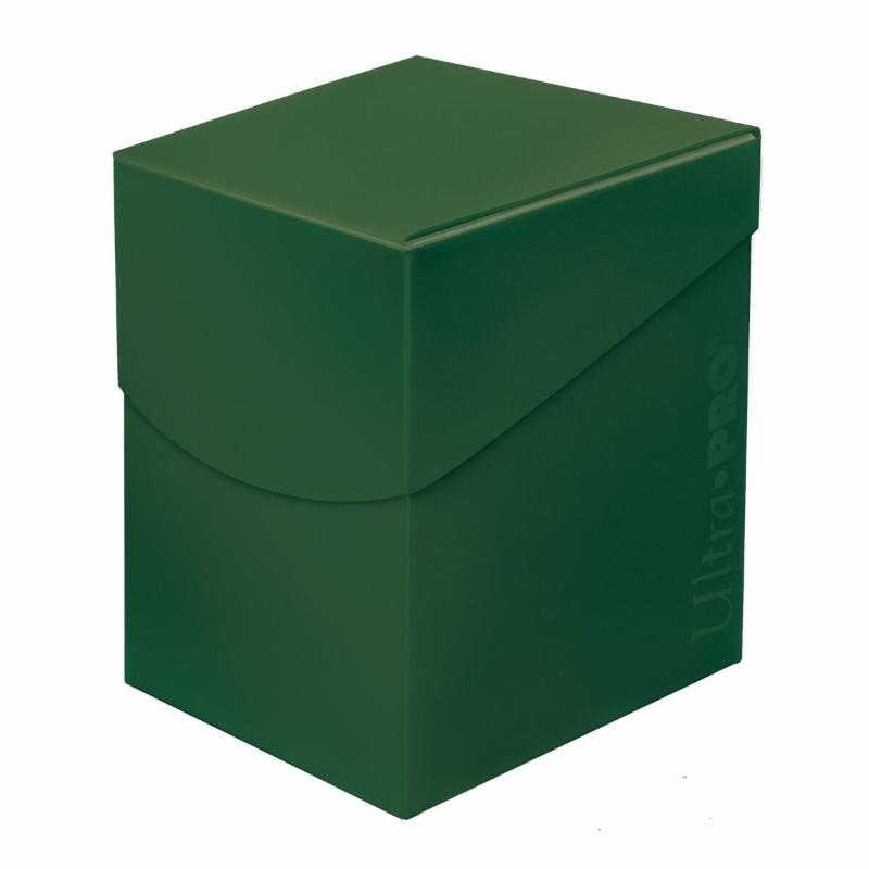 Ultra Pro PRO 100+ Eclipse Deck Box – Forest Green | Holds Up to 110 Sleeved Cards | Self-Locking Lid with Thumb Notch | Durable Card Storage for Trading Card Games