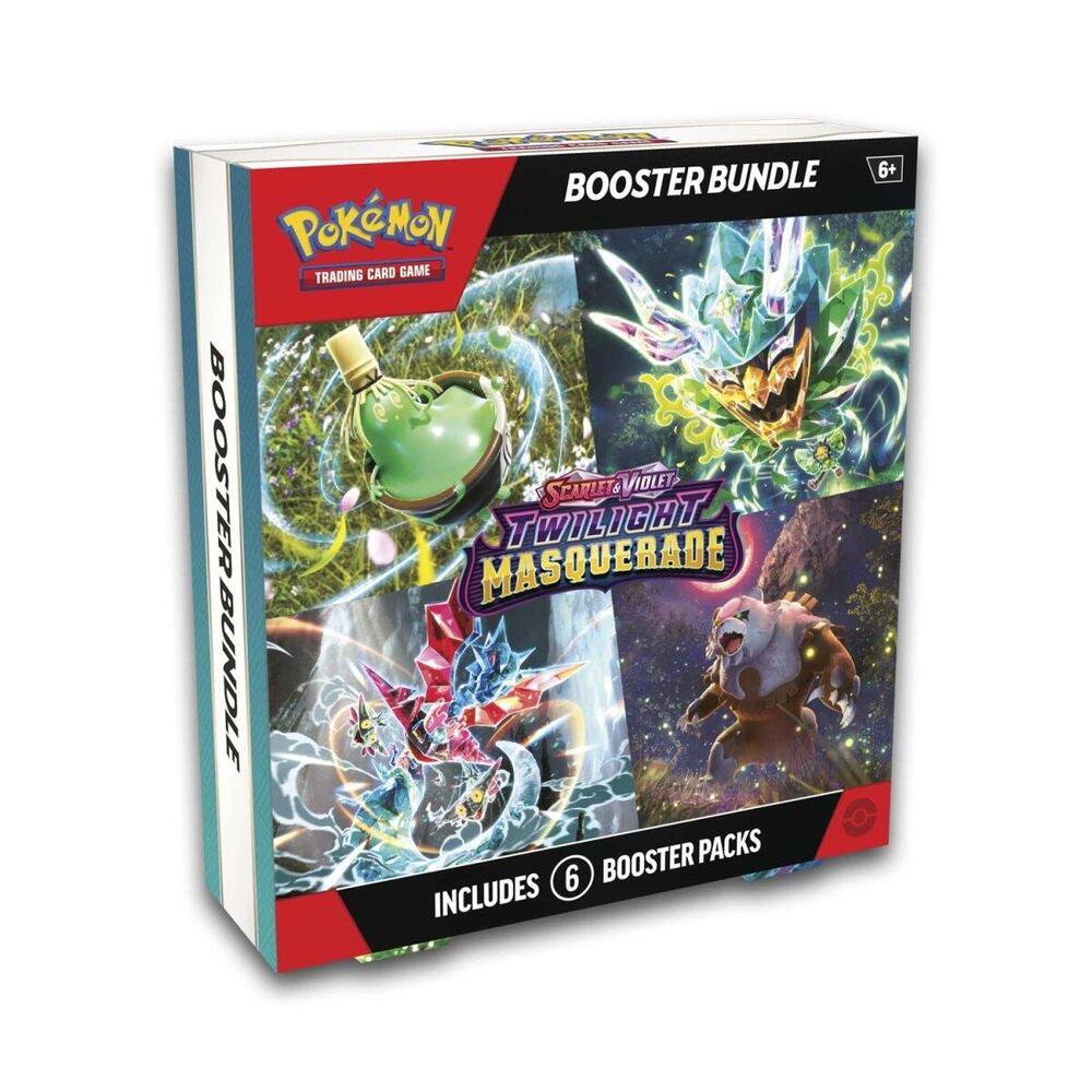 Pokemon TCG SV06 Scarlet and Violet Twilight Masquerade Booster Bundle with 6 Pokemon Card Packs
