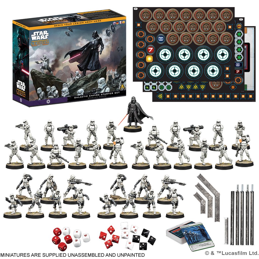 Star Wars Legion Galactic Empire Starter Set Miniatures Strategy Game