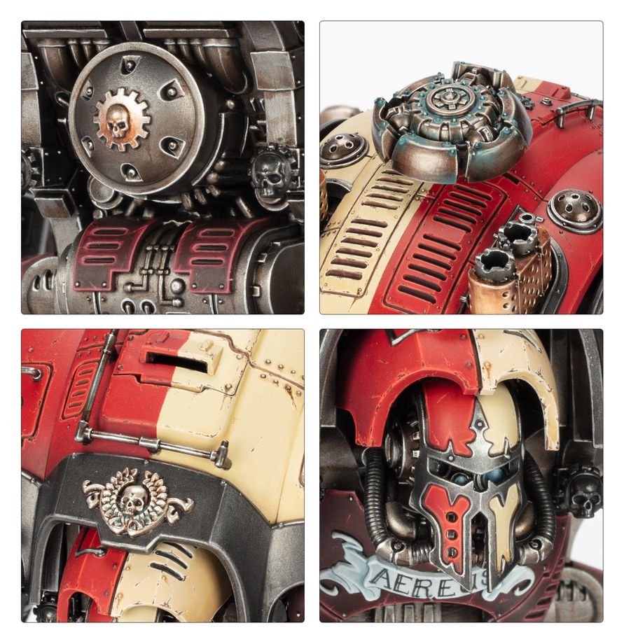 Warhammer 40K Imperial Knights Knight Questoris Model Kit – Multipart Plastic War Machine Figure with 6 Build Configurations for Warhammer 40,000 Armies