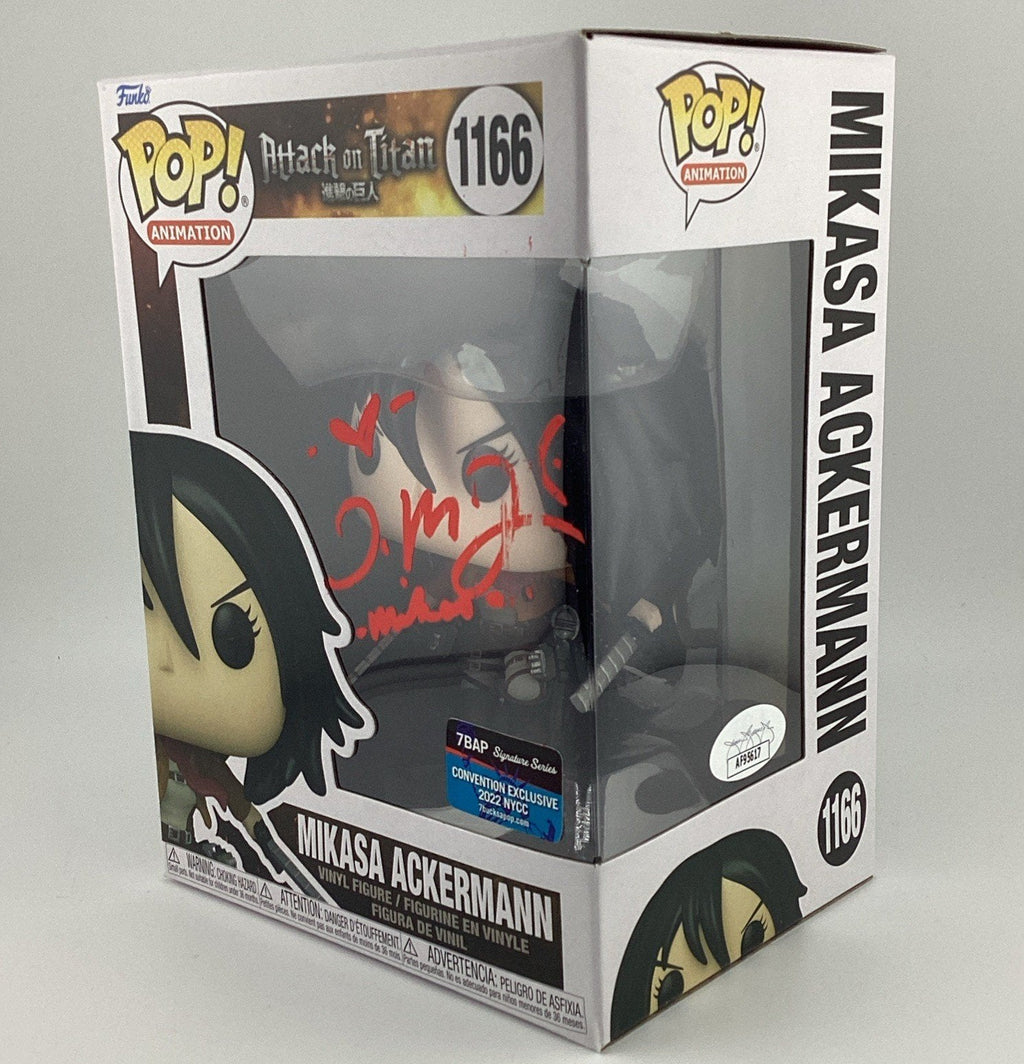 Funko Pop! Vinyl: Attack on Titan - Mikasa Ackerman Signed Trina N. #1166