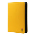 Zion Cases Diamond Texture Toploader Binder Yellow 9 Pocket Trading Card Album