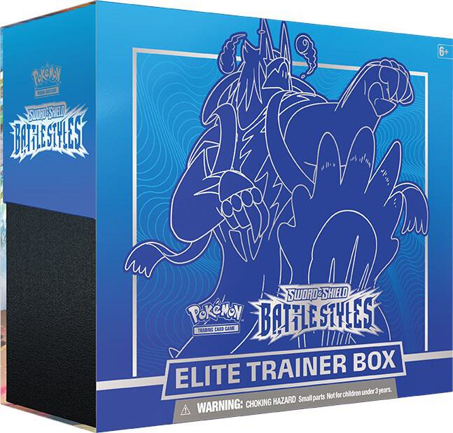 Pokémon TCG Sword & Shield Battle Styles Elite Trainer Box Blue Trading Card Game Set