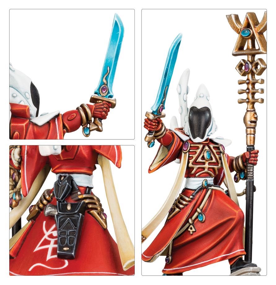 Warhammer 40,000 Combat Patrol: Aeldari – 24 Miniatures, Spiritseer, Dire Avengers, Warp Spiders & Wraithblades, Warhammer 40K Combat Patrol Army Set