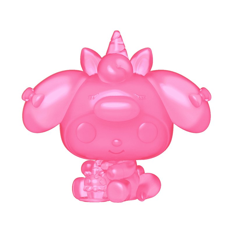 My Melody (Translucent Pink) Funko Pop! Hello Kitty and Friends - Approx. 3.5" Exclusive Collectible Vinyl Figure #61 Bundled with Display Box Protector Case