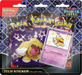 Pokémon TCG Scarlet & Violet Paldean Fates 3 Pack Tech Sticker Collection – Greavard Promo Card