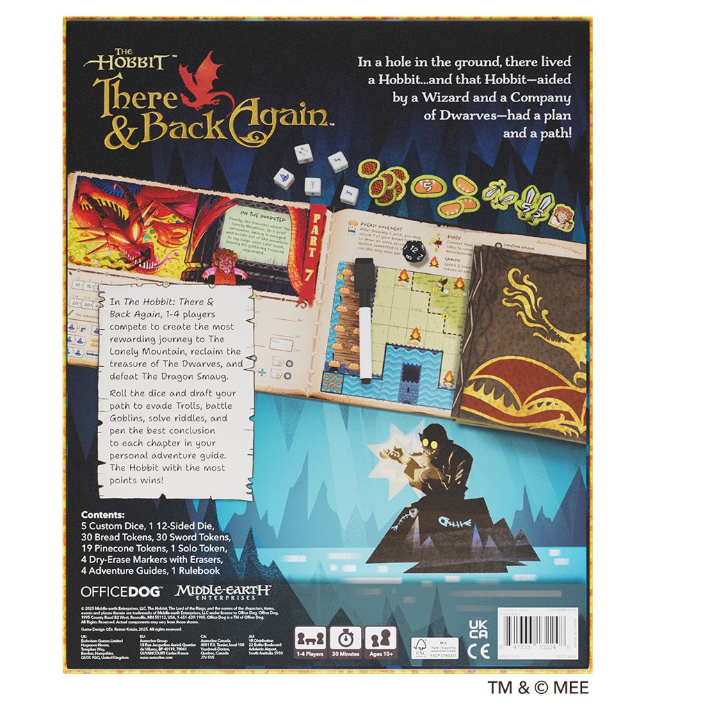 The Hobbit There and Back Again Board Game