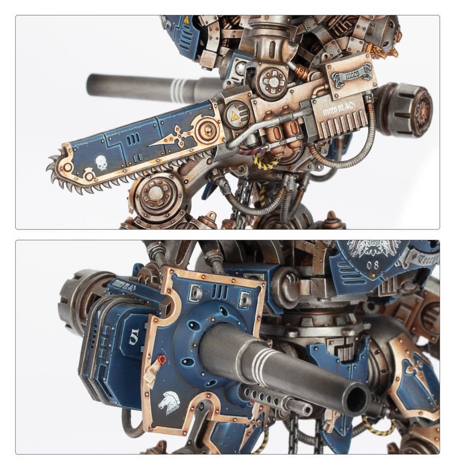 Warhammer 40K Imperial Knights Knight Questoris Model Kit – Multipart Plastic War Machine Figure with 6 Build Configurations for Warhammer 40,000 Armies
