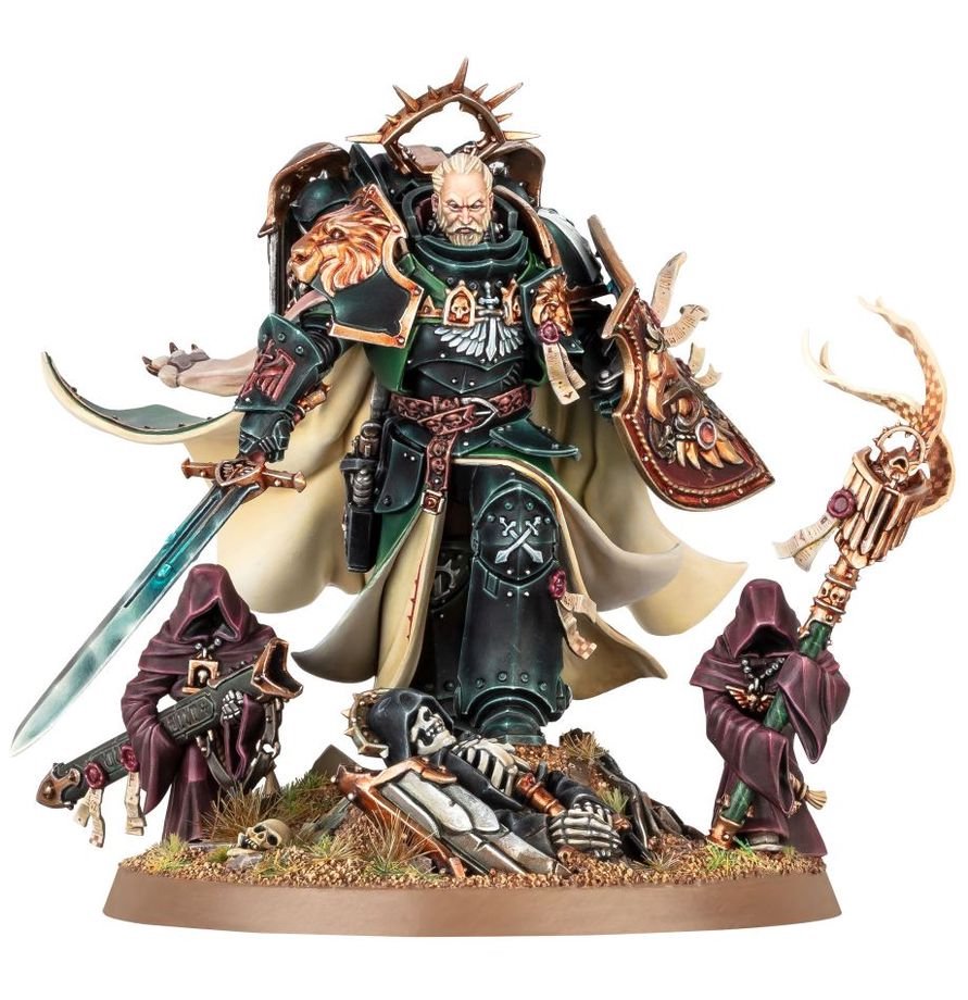 Warhammer 40K Dark Angels Lion El’Jonson Primarch Miniature Figure – Legendary Dark Angels Character Model for Warhammer 40,000 Collectors & Hobbyists