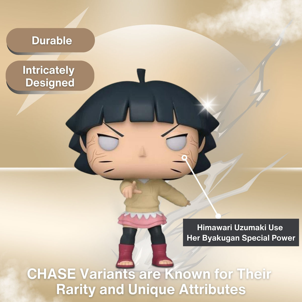 Himawari Uzumaki Funko Pop! Animation Boruto - Naruto Next Generation - Approx. 4" Chase Limited Edition Collectible Vinyl Figure #1654 with Display Box Protector Case