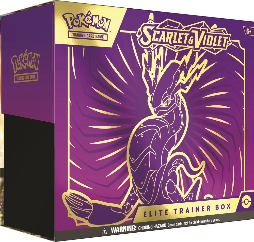 Pokemon TCG Scarlet and Violet Miraidon Elite Trainer Box ETB Sealed Card Game Set